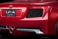 Lexus LF-A Roadster rouge 3/4 arrière droit coupé 2