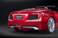 Lexus LF-A Roadster rouge 3/4 arrière droit coupé