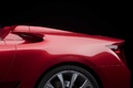 Lexus LF-A Roadster rouge prise d'air latérale 2