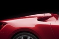 Lexus LF-A Roadster rouge prise d'air latérale