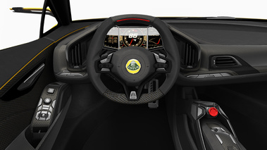 Lotus Elan - grise - intérieur, tableau de bord