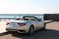 Maserati GranCabrio blanc 3/4 arrière droit 3