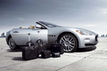 Maserati GranCabrio gris bagages
