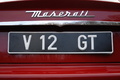 Maserati GranTurismo rouge Détail Plaque