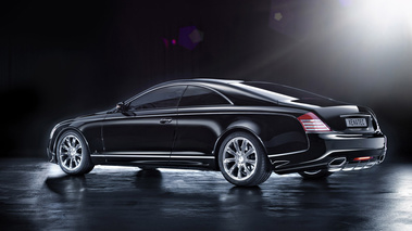 Maybach 57S Coupé - noir - 3/4 arrière gauche