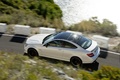 Mercedes Classe C Coupé AMG - blanc -  supérieur gauche, dynamique