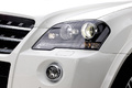 Mercedes ML63AMG - blanche - détail, phares avant