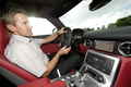 Mercedes SLS AMG gris pilote travelling