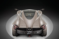 Pagani Huayra gris face arrière vue de haut