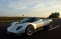 Pagani Zonda F blanche profil dynamique