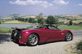 Pagani Zonda Roadster bordeaux 3/4 arrière droit