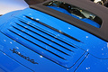 Mondial de l'Automobile Paris 2010 - Porsche 997 Speedster bleu logo capot moteur