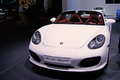 Mondial de l'Automobile Paris 2010 - Porsche Boxster Spyder blanc face avant