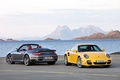 Porsche 911 Turbo 2009 - Jaune/gris - coupé et cabrio