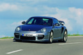 Porsche 997 GT2 RS gris 3/4 avant gauche filé