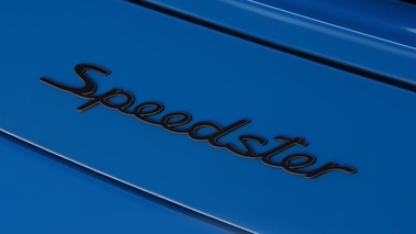 Porsche 997 Speedster bleu logo Speedster