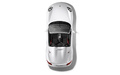 Porsche Boxster Spyder blanc vue de haut