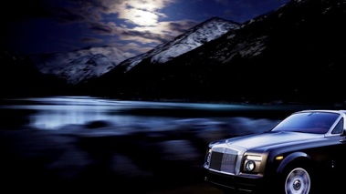  Rolls Royce Phantom Drophead Coupe gris 3/4 avant gauche Night