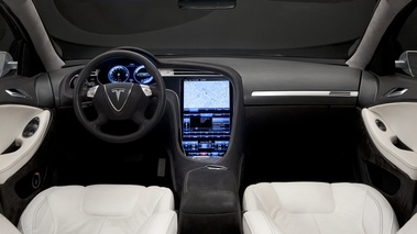 Tesla Model S gris intérieur