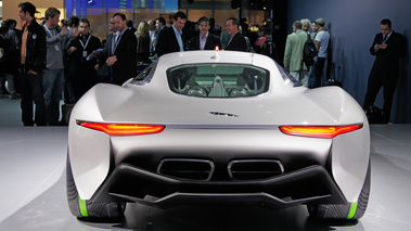 Mondial de l'Automobile Paris 2010 - Jaguar C-X75 gris face arrière