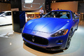 Mondial de l'Automobile Paris 2010 - Maserati GranTurismo S MC SportLine bleu mate 3/4 avant gauche