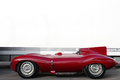 Jaguar Type D bordeaux profil