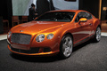 Bentley Continental GT orane 3/4 avant gauche