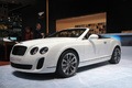 Bentley Continental Supersports Convertible Ice Speed Record blanc 3/4 avant gauche