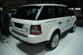 Range Rover E blanc 3/4 arrière droit