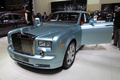 Rolls Royce 102EX bleu 3/4 avant gauche portes ouvertes