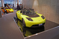 Top Marques Monaco 2010 - Tesla Roadster Sport jaune 3/4 avant droit