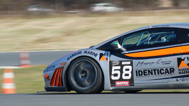 Lamborghini Gallardo GT3 gris/orange filé coupé