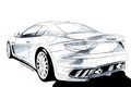 Maserati GranTurismo MC Concept dessin 3/4 arrière gauche