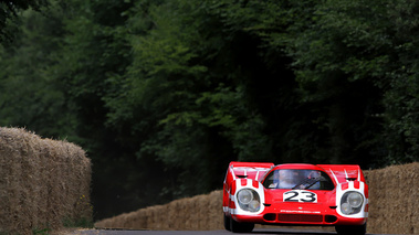 Porsche 917, rouge, action, face avt