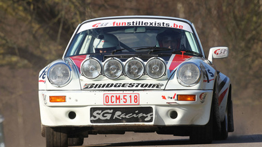 Porsche 911, Robert Droogmans, blanche, action face