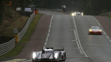 24h du Mans qualifs Audi face ligne droite