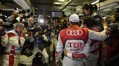 24h du Mans qualifs Audi pilotes de dos