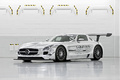 Mercedes SLS AMG GT3 chrome 3/4 avant gauche