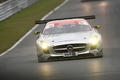 Mercedes SLS AMG GT3 gris face avant penché 3