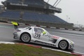 Mercedes SLS AMG GT3 gris filé penché