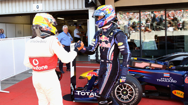 GP Grande-Bretagne 2010 Webber et Hamilton