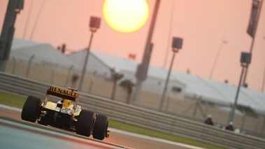 Renault F1 coucher de soleil