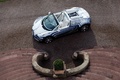 Bugatti Veyron Grand Sport L'Or Blanc 3/4 avant gauche vue de haut 2