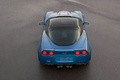 Chevrolet Corvette C6 ZR1 bleu face arrière vue de haut