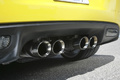Chevrolet Corvette C6 ZR1 jaune échappement
