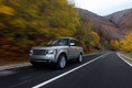 Range Rover beige 3/4 avant gauche travelling