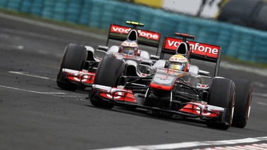 Hongrie 2011 McLaren Button et Hamilton