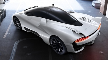 SSC Tuatara - blanc - 3/4 arrière gauche