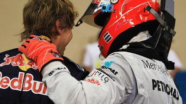Abou Dhabi 2010 Vettel et Schumacher