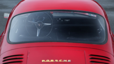 Coupes de Printemps 2015 - Porsche 356 rouge tableau de bord